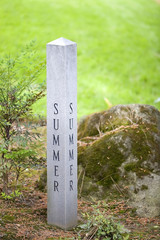 summer garden sign