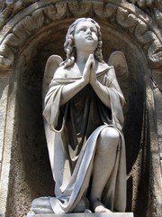 Obraz premium praying angel statue