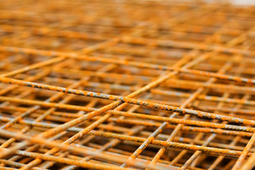 rusty iron net