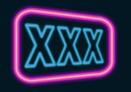 xxx neon  sign