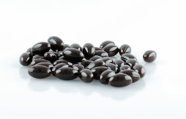 black capsules