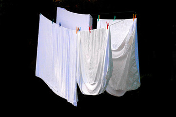 draps blancs