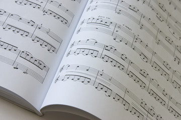book with sheet music