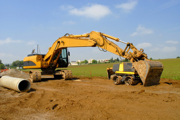 Obraz premium engin de chantier