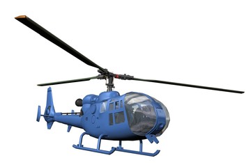 blue helicopter