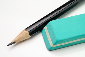 write and delete - pencil and eraser
