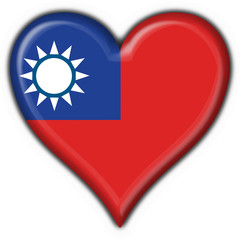 bottone cuore taiwan button heart flag
