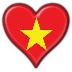 bottone cuore vietnam button heart flag