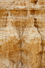 cracked ground in the desert