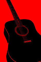 illustration twotone of guitar