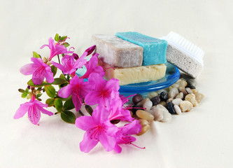 soap and pumice stone