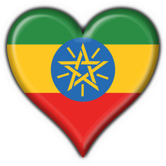 bottone cuore ethiopia button heart flag