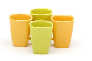 colorful coffee cups