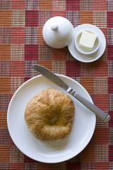 croissant on plate