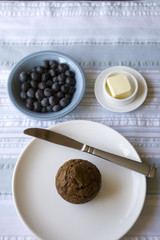 bran muffin with fruit