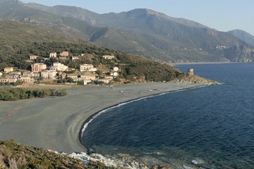 plage d'albo dans le cap corse