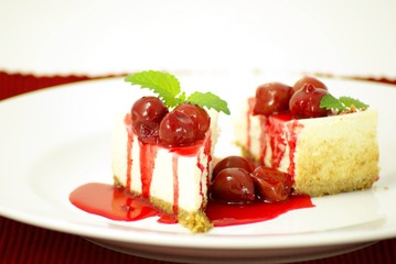 cherry cheesecake