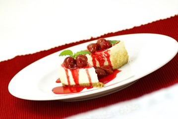 cherry cheesecake
