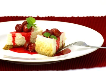 cherry cheesecake