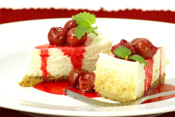 cherry cheesecake