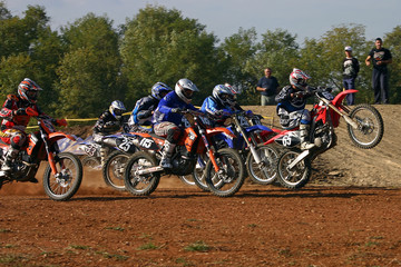 Obraz na płótnie Canvas motocross