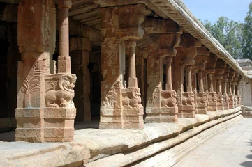 Papier Peint photo Temple passageway, veerbhadra temple, lepakshi