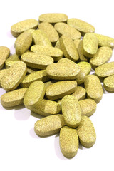 pile of yellow tablets