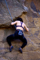 rock climbing