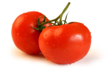 two vine tomatoes