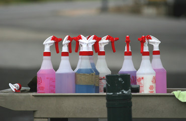 spray bottles