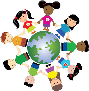 World Kids Different Nationalities And Global