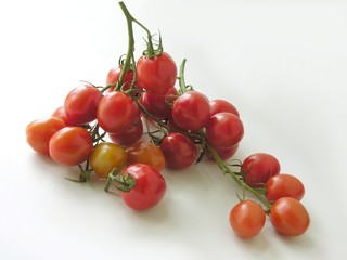 clusters of small tomatoes
