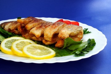 baked fish from vegetables