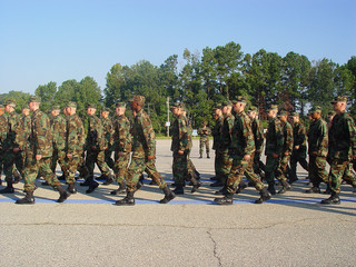 soldiers in formation