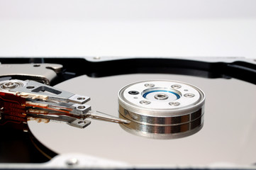 hard disk drive close-up