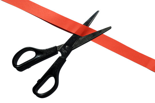 cissors cut red