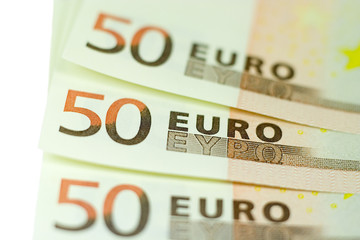 fifty euro banknotes