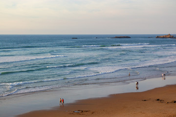 people on the beach