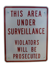surveillance sign