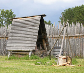 old oven - side view