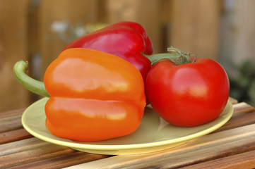 peppers and tomatoes