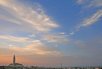 ciel et mosquée à casablanca © Emmanuelle Combaud