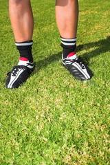 Fototapeta premium football player on soccer pitch