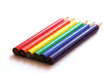 palette de crayons de couleurs