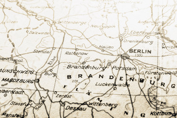 germany map with berlin