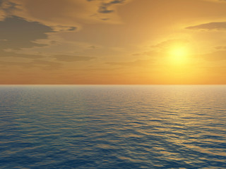 Fototapeta premium sea sunset