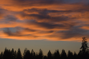 Obraz premium burning clouds