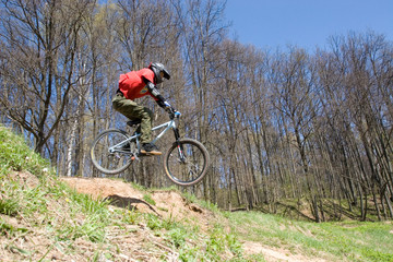 mountain biker in jump 2