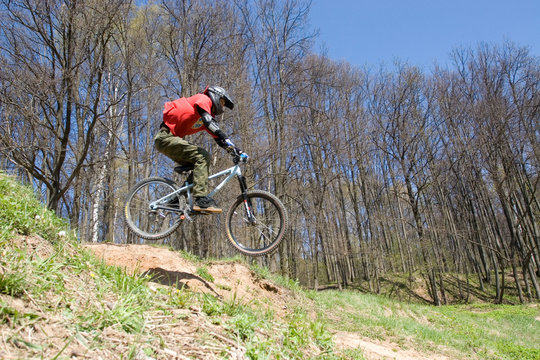 mountain biker in jump 2