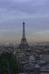 Fototapeta na wymiar sunset over paris